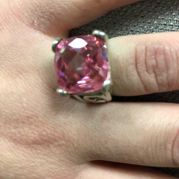 Pink Quartz Cocktail Ring - Picture 2 of 4